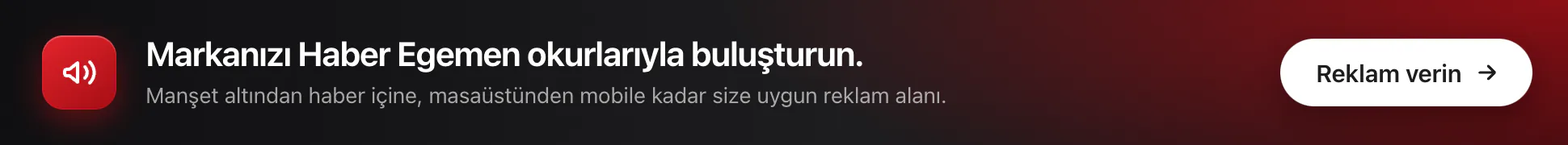 Haber Egemen’de reklam verin